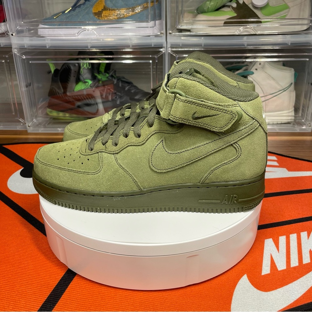 Nike Air Force 1 07’ Legion green sneakers; Size 9M; - Picture 3 of 10